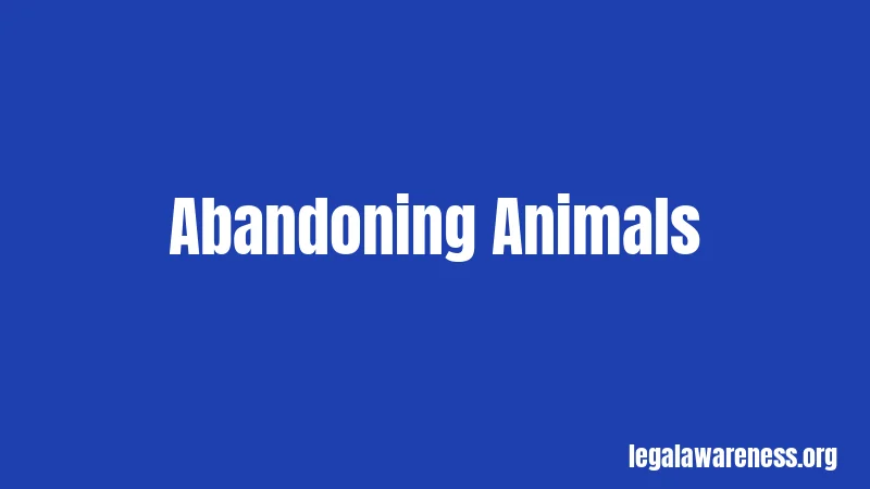 Abandoning Animals