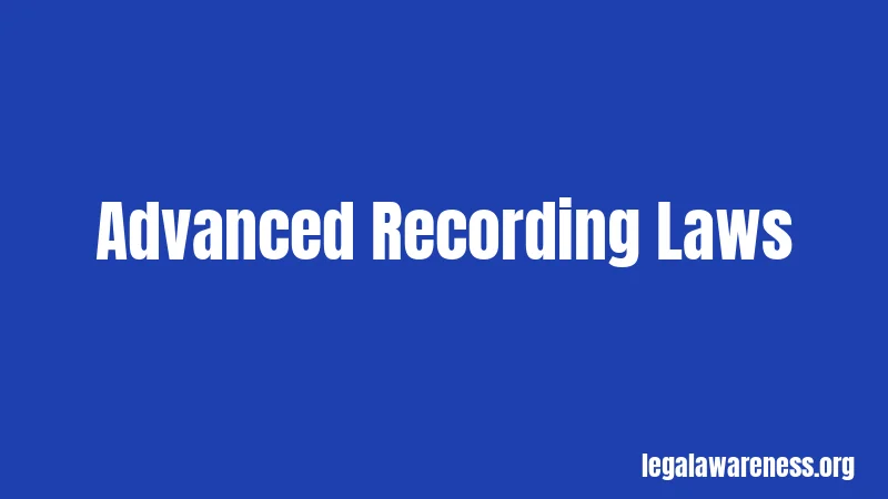Advanced Recording Laws