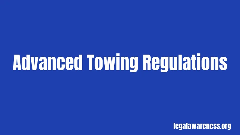 Advanced Towing Regulations