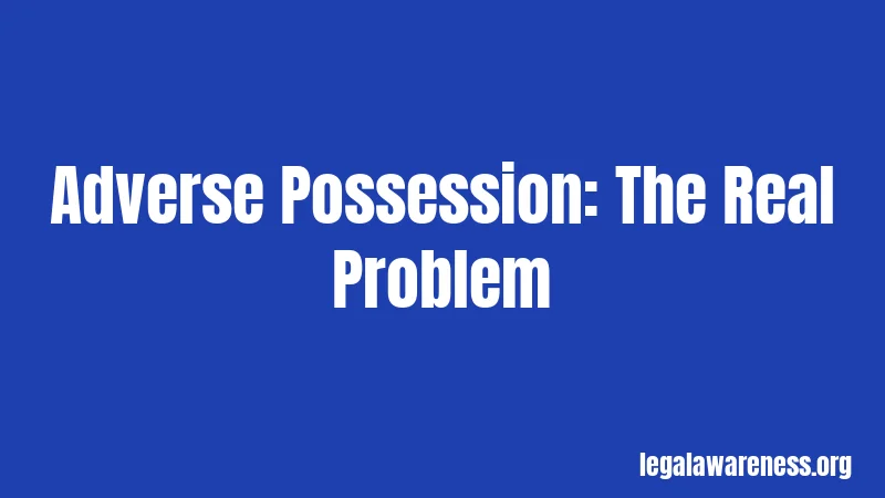 Squatter Laws in Illinois (2026): What Property Owners Must Know 1 Adverse Possession: The Real Problem