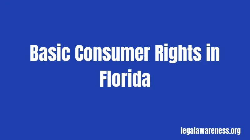 Basic Consumer Rights in Florida