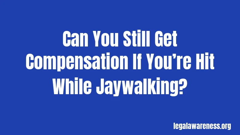 Can You Still Get Compensation If You’re Hit While Jaywalking?