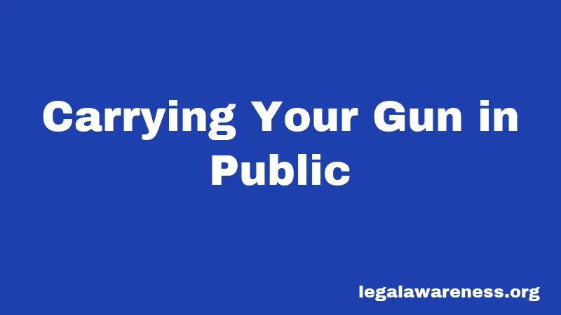 Carrying Your Gun in Public