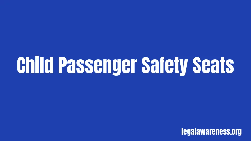 Child Passenger Safety Seats