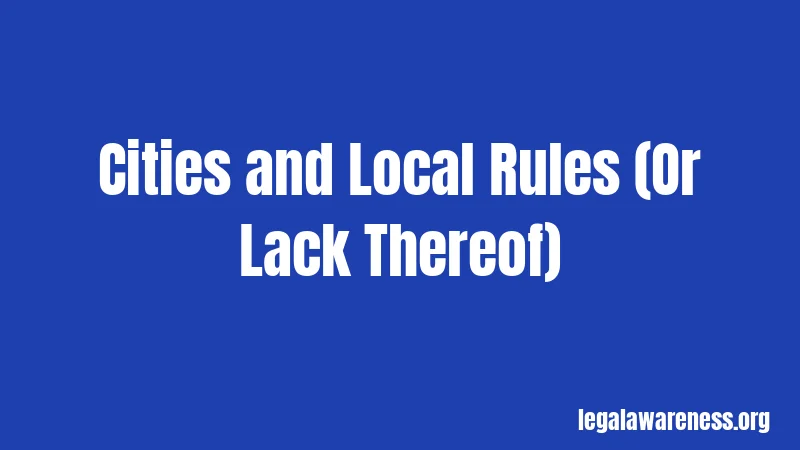 Cities and Local Rules (Or Lack Thereof)