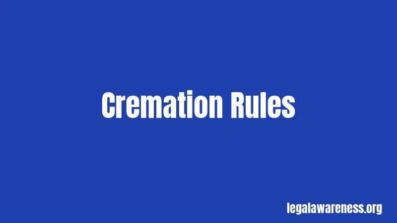Cremation Rules