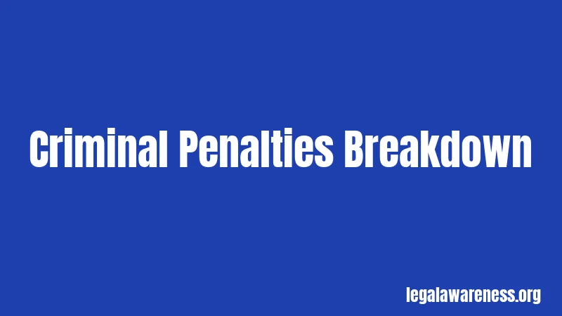 Criminal Penalties Breakdown