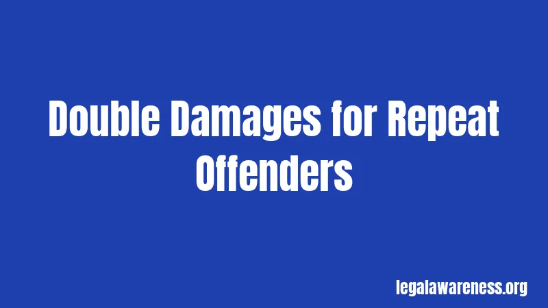 Double Damages for Repeat Offenders