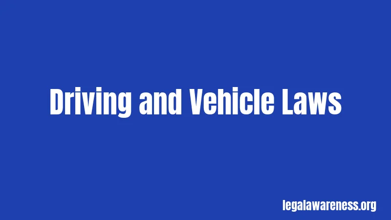 Driving and Vehicle Laws