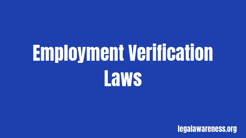 Employment Verification Laws
