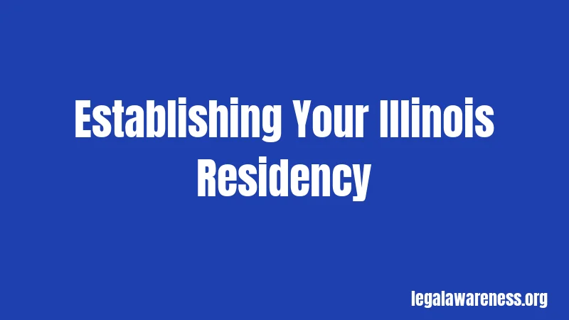 Establishing Your Illinois Residency