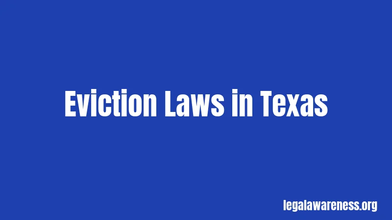Eviction Laws in Texas