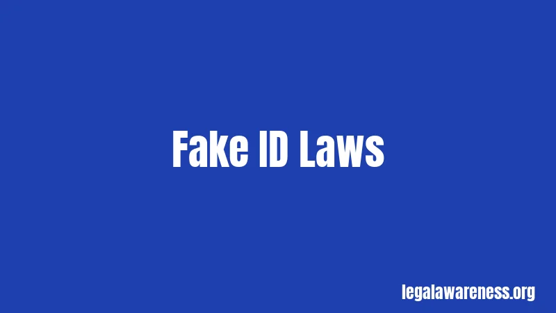Fake ID Laws