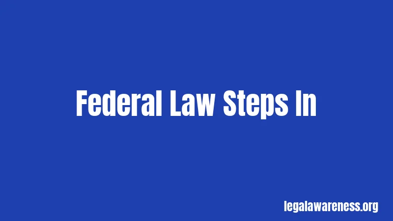 Federal Law Steps In