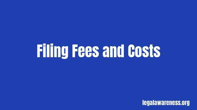 Filing Fees and Costs