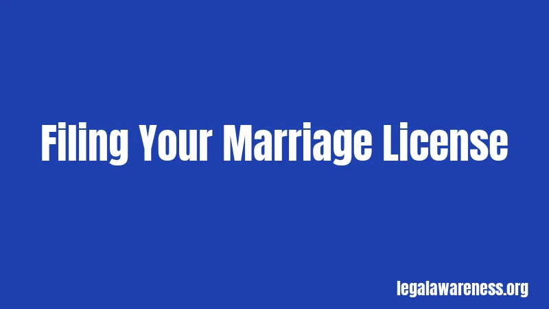Filing Your Marriage License