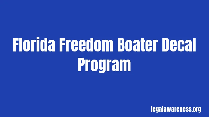 Florida Freedom Boater Decal Program