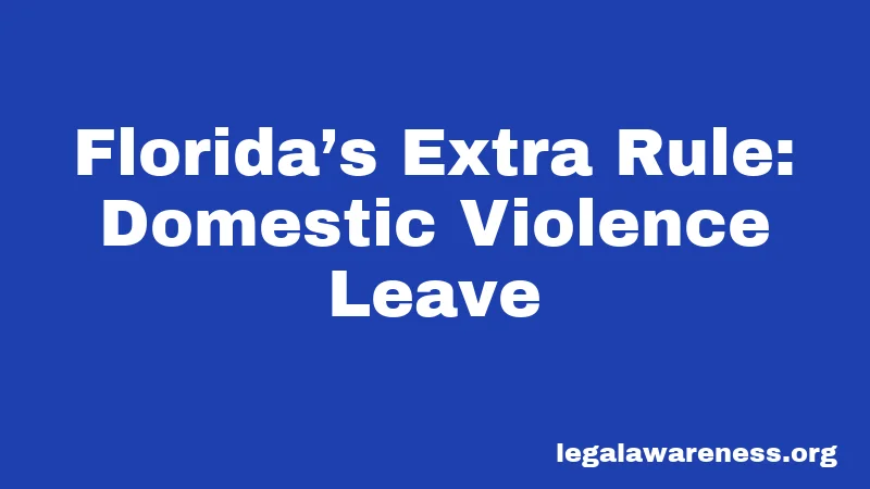 Florida’s Extra Rule: Domestic Violence Leave