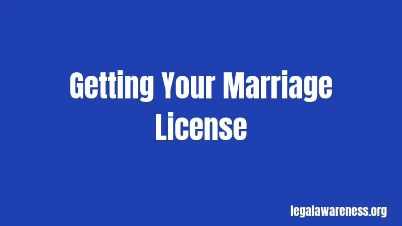Getting Your Marriage License
