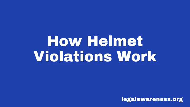 How Helmet Violations Work