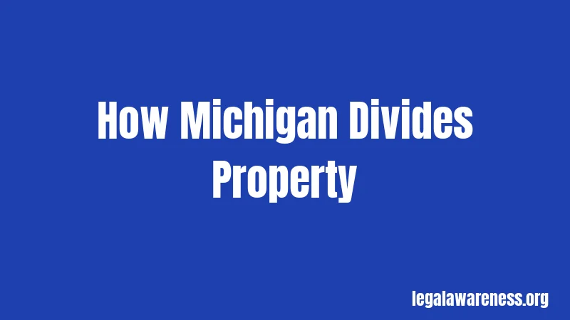 How Michigan Divides Property
