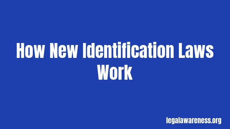 How New Identification Laws Work