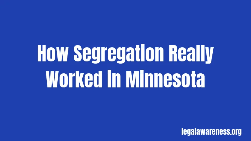 How Segregation Really Worked in Minnesota