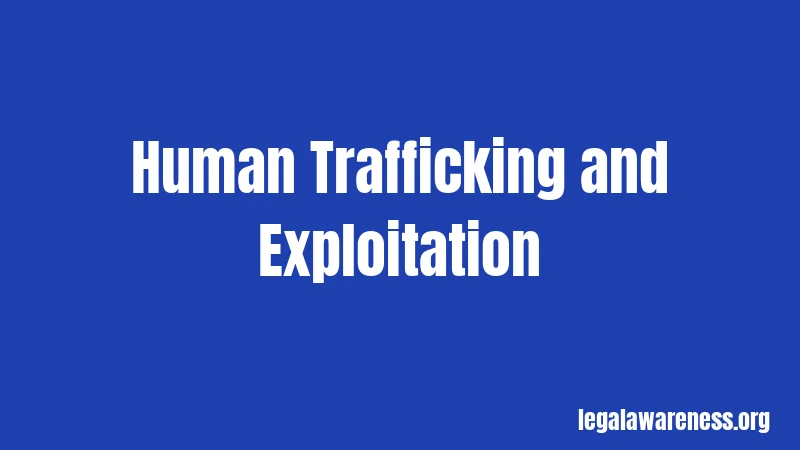 Human Trafficking and Exploitation