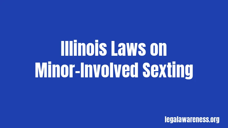 Illinois Laws on Minor-Involved Sexting