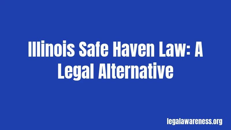 Illinois Safe Haven Law: A Legal Alternative