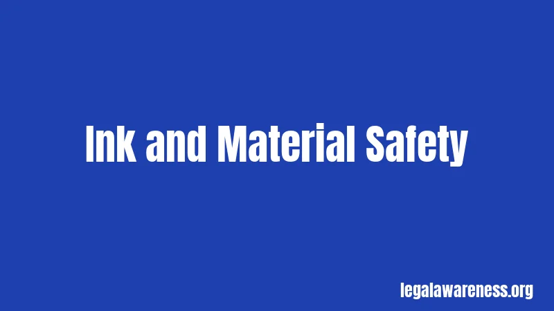 Ink and Material Safety