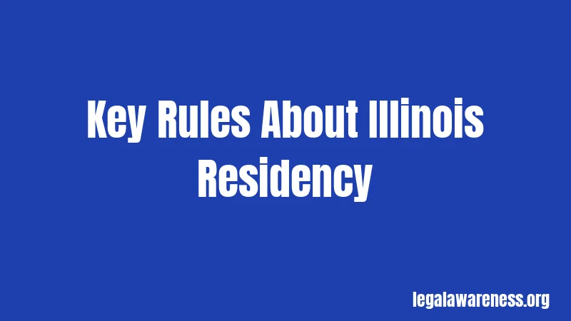 Key Rules About Illinois Residency