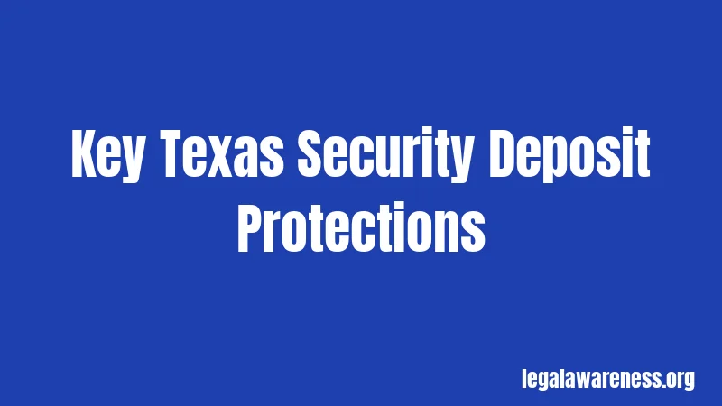Key Texas Security Deposit Protections