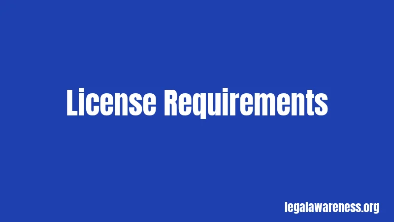 License Requirements
