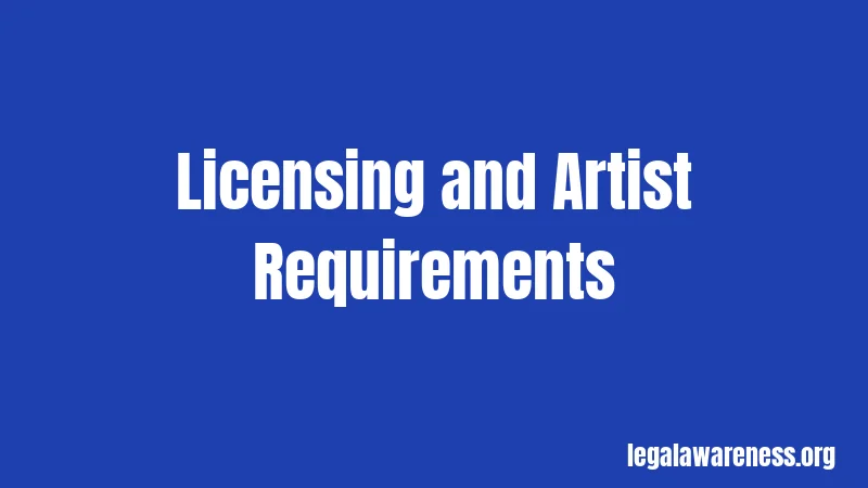 Licensing and Artist Requirements