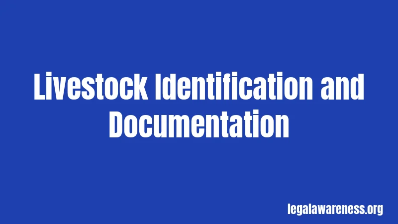 Livestock Identification and Documentation