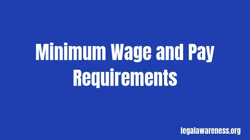 Minimum Wage and Pay Requirements
