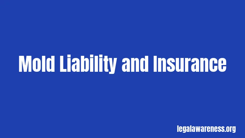 Mold Liability and Insurance