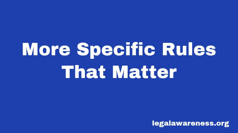 More Specific Rules That Matter