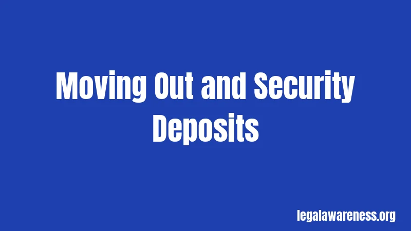 Moving Out and Security Deposits