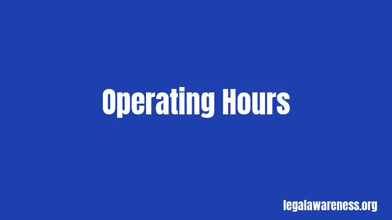 Operating Hours