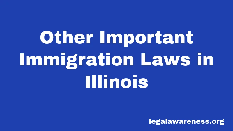 Other Important Immigration Laws in Illinois