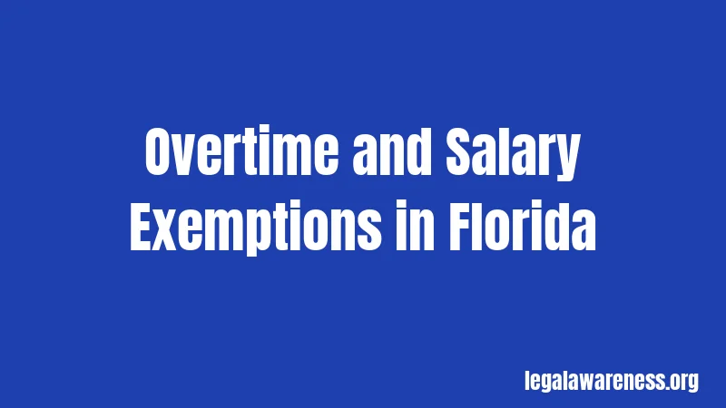 Overtime and Salary Exemptions in Florida