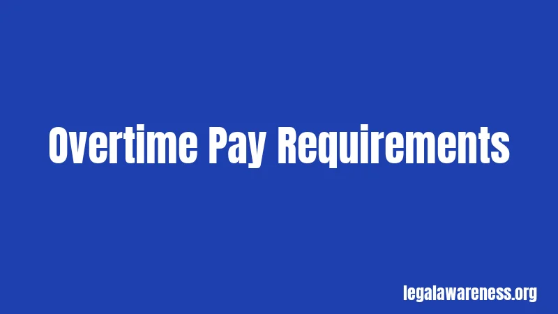 Overtime Pay Requirements