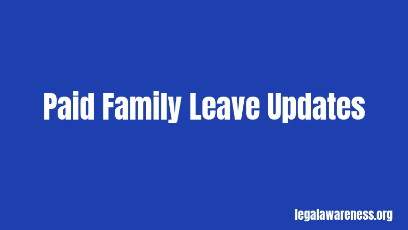 Paid Family Leave Updates