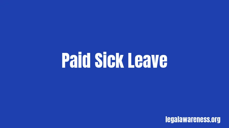 Paid Sick Leave