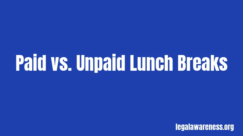 Paid vs. Unpaid Lunch Breaks