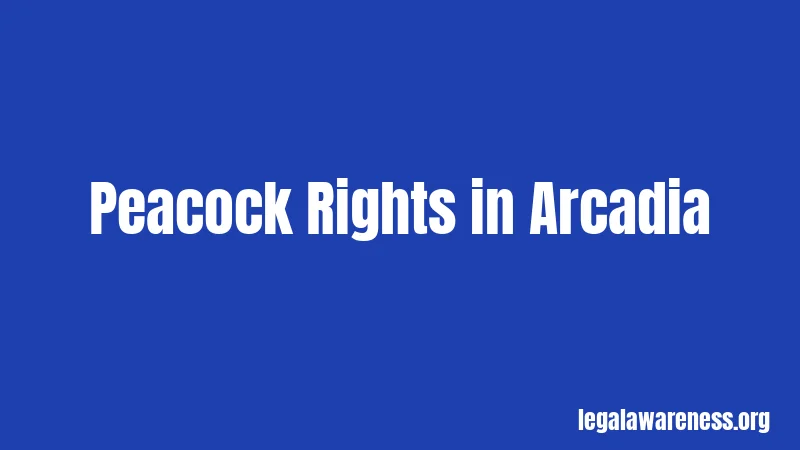 Peacock Rights in Arcadia