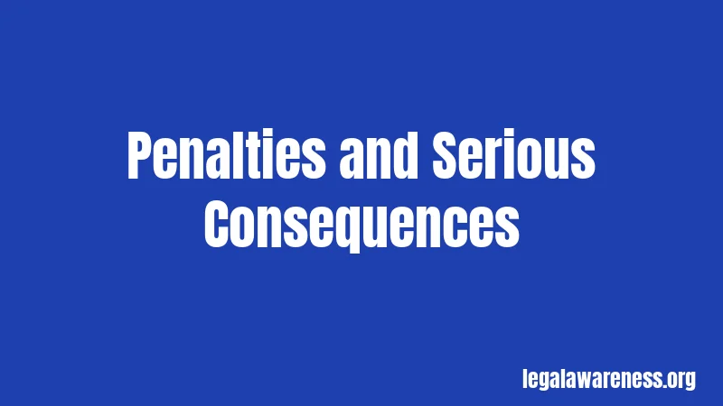 Penalties and Serious Consequences