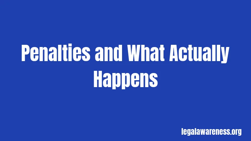 Penalties and What Actually Happens